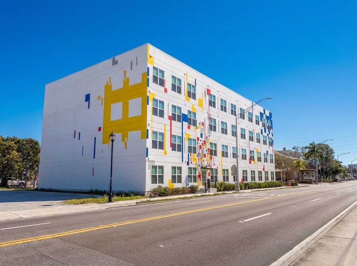 Bradenton Lofts, a completed multifamily building in downtown Bradenton, Florida